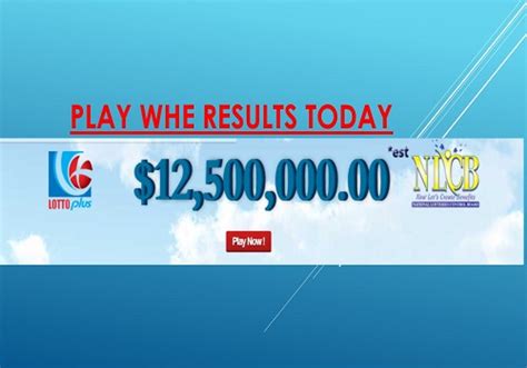 play whe results today afternoon